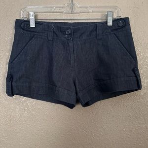 Ponny  tail blue jean short med
